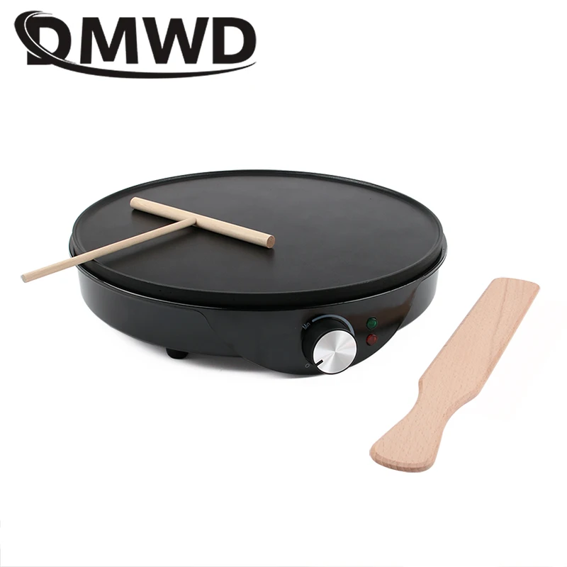 Máquina para hacer tortitas antiadherente de 110V/220V, máquina para hacer crepé eléctrica, rollo chino de primavera, bandeja para hornear Pizza, diámetro 30cm, UE/EE. UU.