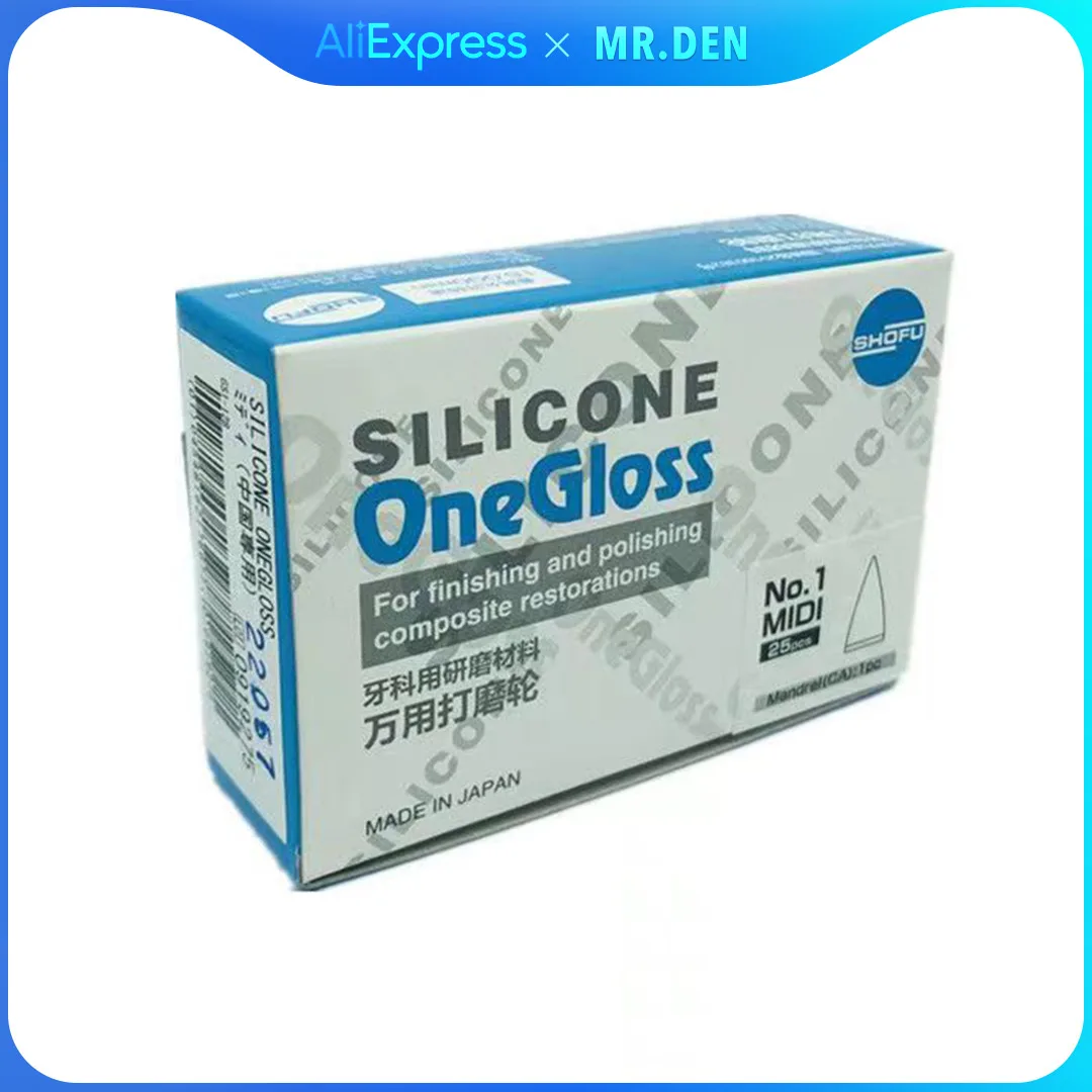 

Dental Rubber Polishing Head Shofu Silicone OneGloss for Finishing and Polishing Composite Restorations Dental Material