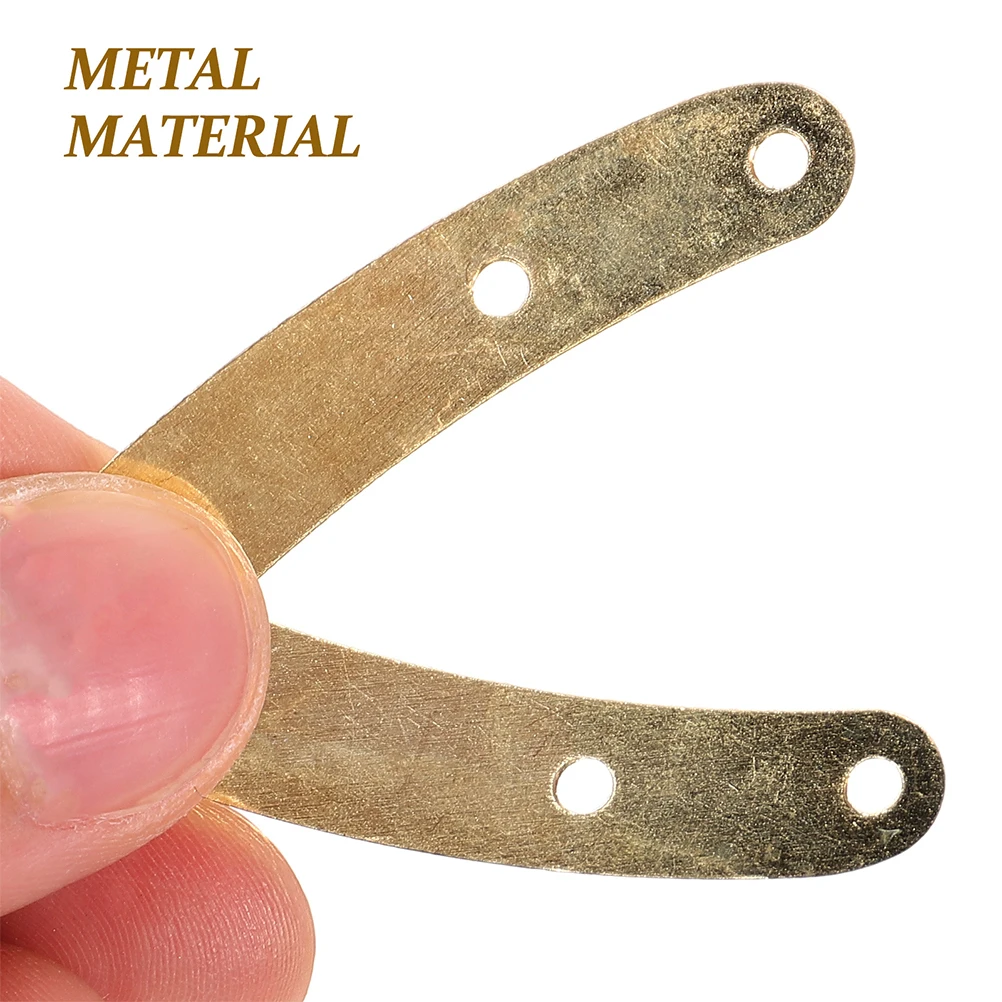 

20pcs Golden Inner Hinge Accessories Strong Durable Hidden Fixture for Jewelry Wooden Chest Furniture Cabinet Door Damper Lid