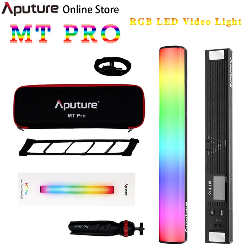 

Aputure MT Pro RGB Mini LED Tube Light Stick 7.5W 2000-10000K Full-color Photography Lighting for Youtube Video Shooting Vlog