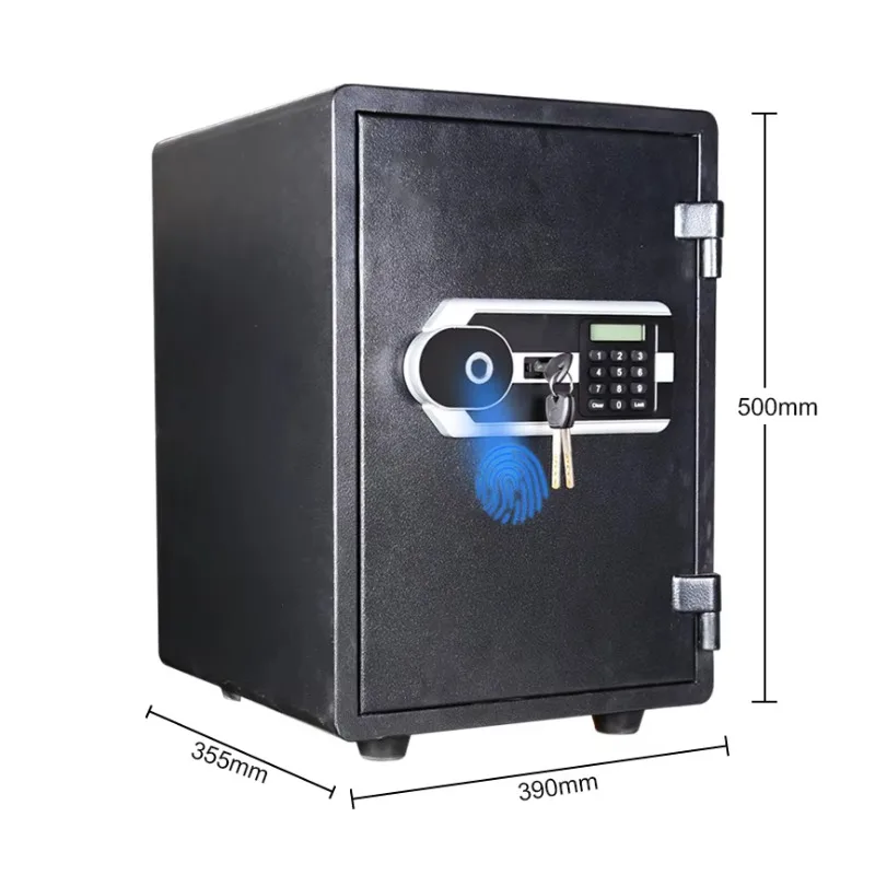 Luxury Home Watch Winder Fireproof Vault Fingerprint Access Digital Safe Box