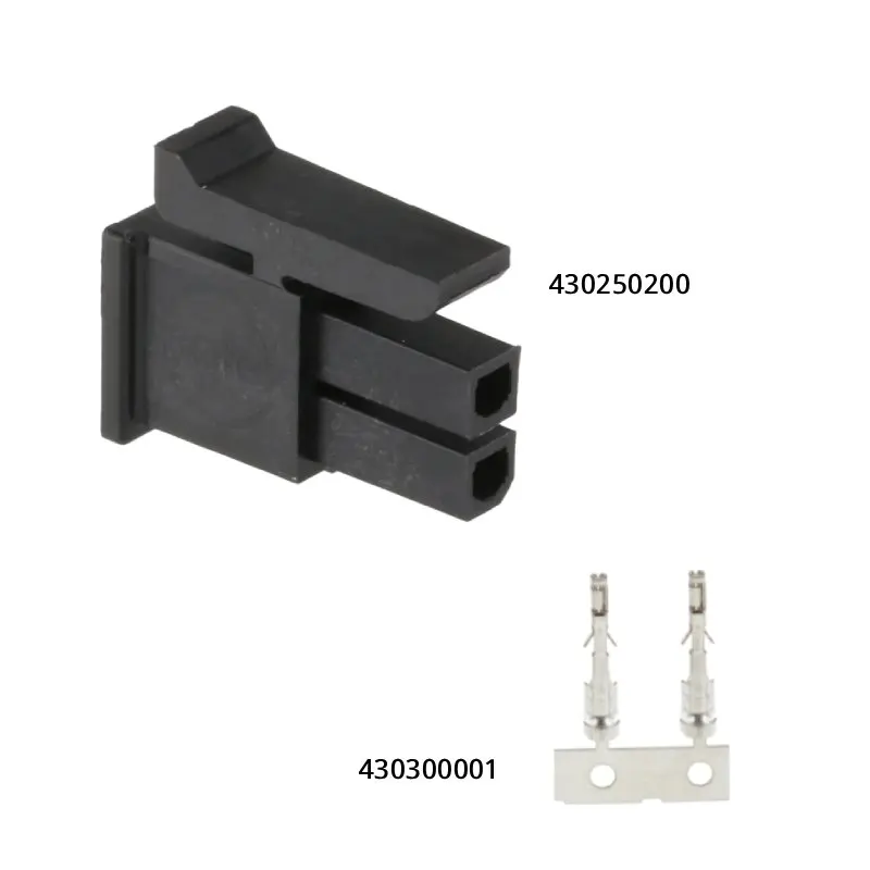 430200200/430200201/430250200 Including Pins,Micro-Fit 3.0 Plug Housing, 2P,UL 94V-0,Genuine Original Product