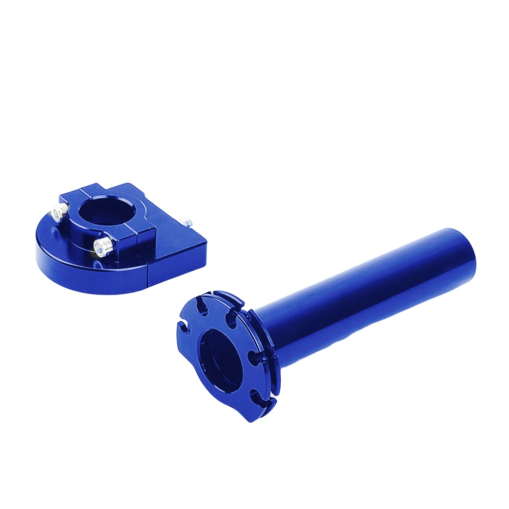 Motorcycle throttle handle featuring aluminum alloy build with textured grip to enhance rider control and comfort
