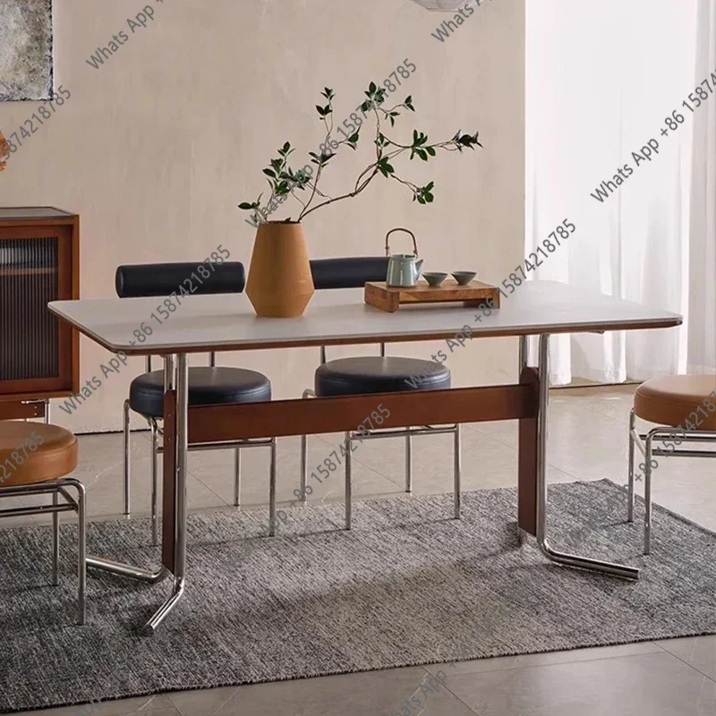 

N67 X Unique Designer Dining Table Lounge Portable Office Service Dining Table Restaurant Salon Princess Muebles Trendy Furnitur