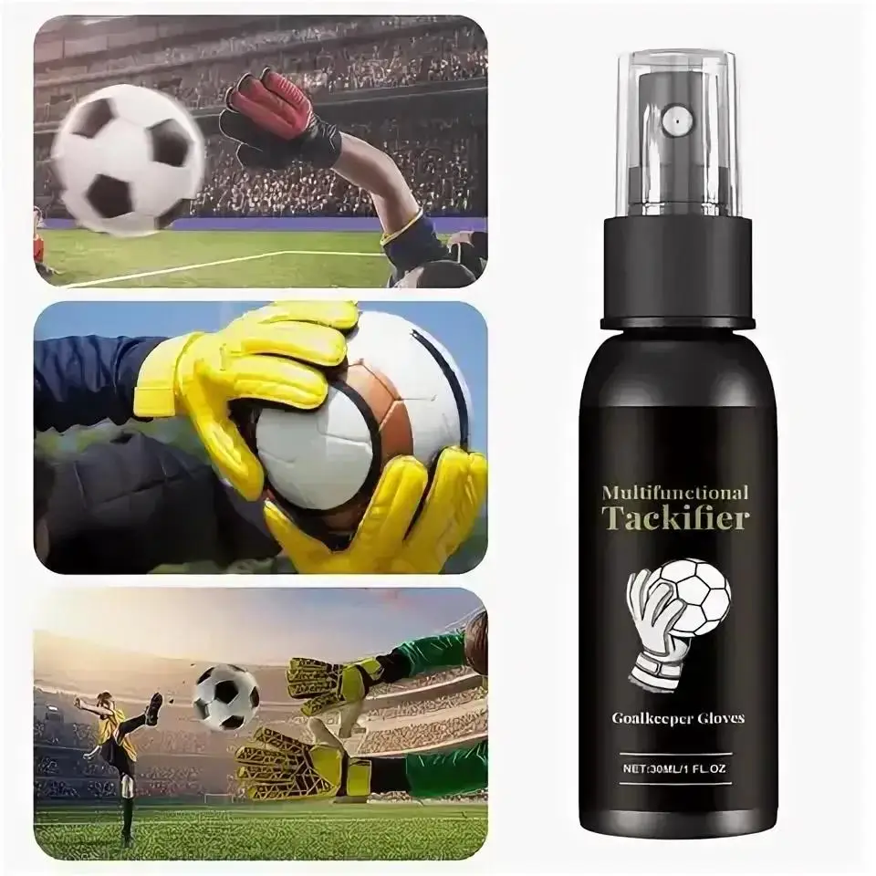 Spray de 30ml para Luvas de Futebol, Spray Seguro para Luvas de Goleiro, Eficaz para Limpar e Preparar Luvas com Aderência Protetora