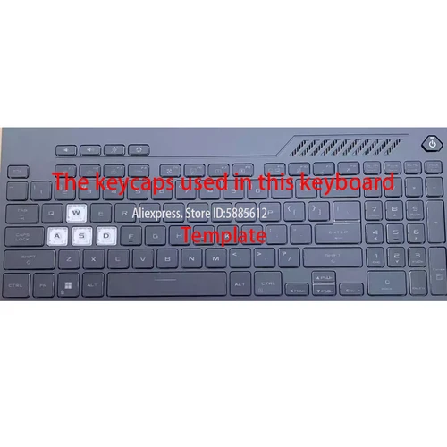 Imagen 2 del producto Tapa de teclado para Asus TUF Gaming A15 F15 FA507 FA507RC FA507RE FX507 FX517 A17 FA707 F17 FX707 FX707ZC marco de teclado con bisagra de tijera