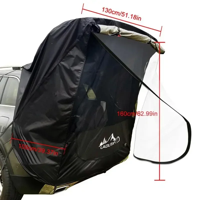 # Car Trunk Tent For Camping, Waterproof Auto Awning, SUV Car Tail Tent, Portable Sleep Bed, Shade For Standalone Camp #