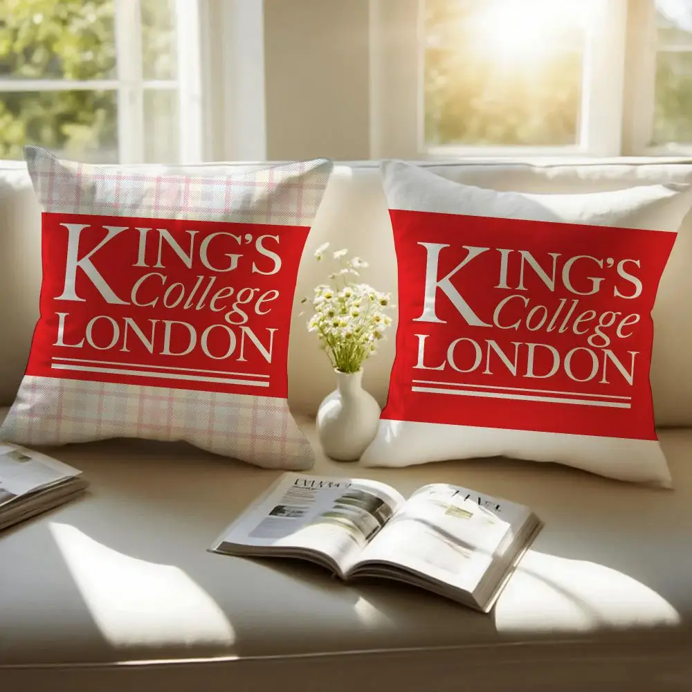 King's College London Cushion Cover Sofa Cushion Cover Personalized Gift Living Room Home Decor Pillow