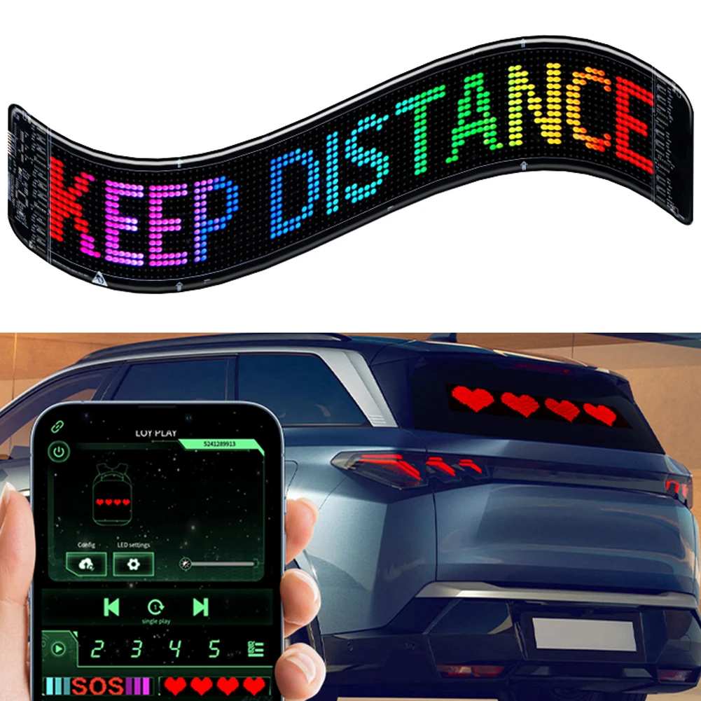 Devil Eyes LED Panel Light DIY Programmable LED Matrix Pixel Panel Night Light LED Eyes Flexible Display Screen for Trucks
