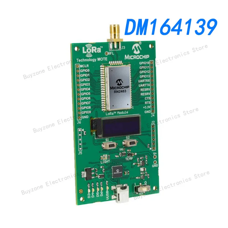 

DM164139 Development board, RN2903 915 MHz LoRa Technology Mote, high frequency SMA connector