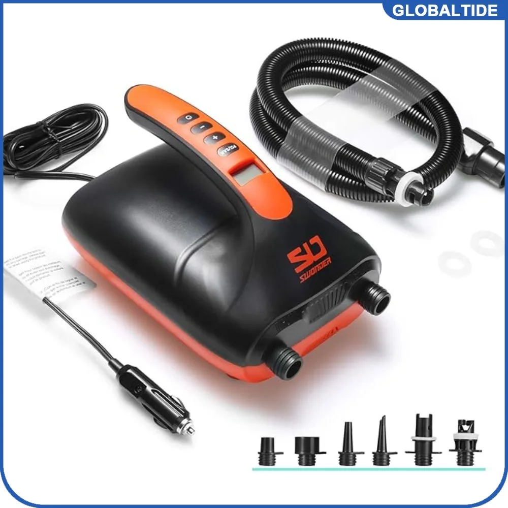 12V Portable Digital Electric SUP Air Pump 20PSI High Pressure Inflator for Stand Up Paddle Board Kayak Boat Outdoor Camping