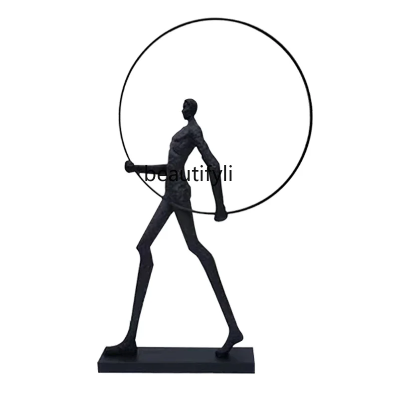 

Modern Hotel Sales Office Hall Human Sculpture Lobby Decoration Abstract Ornaments