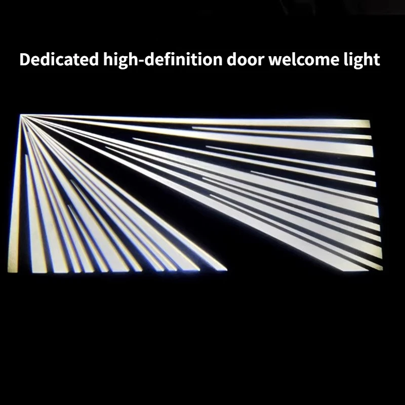 For Tesla Model 3 Y Juniper Highland Door Lights Projector Puddle Lights Ultra-Bright Welcome Step Light Glass Film Never Fade