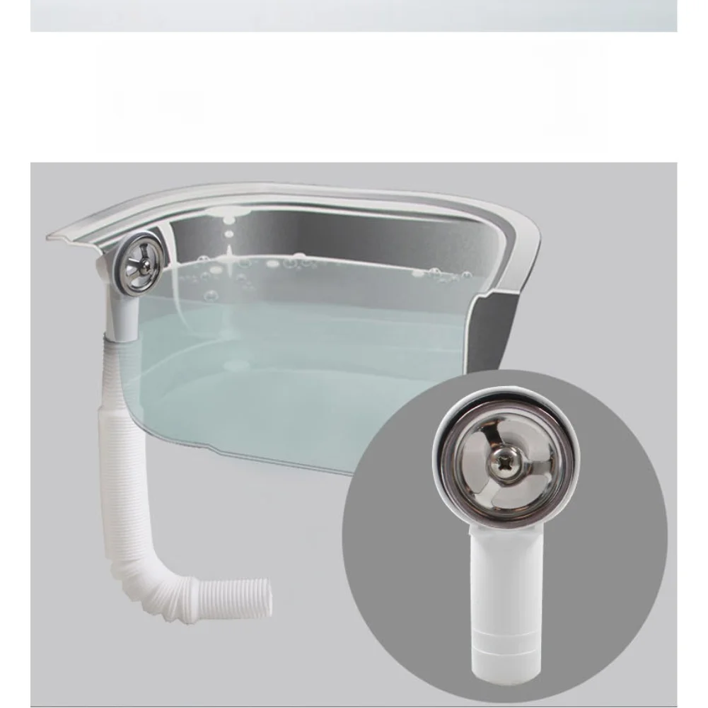 

Kitchen Sink Overflow Drain Round Cover with Expandable Hose Connector for Smooth Drainage and Flexible Installation