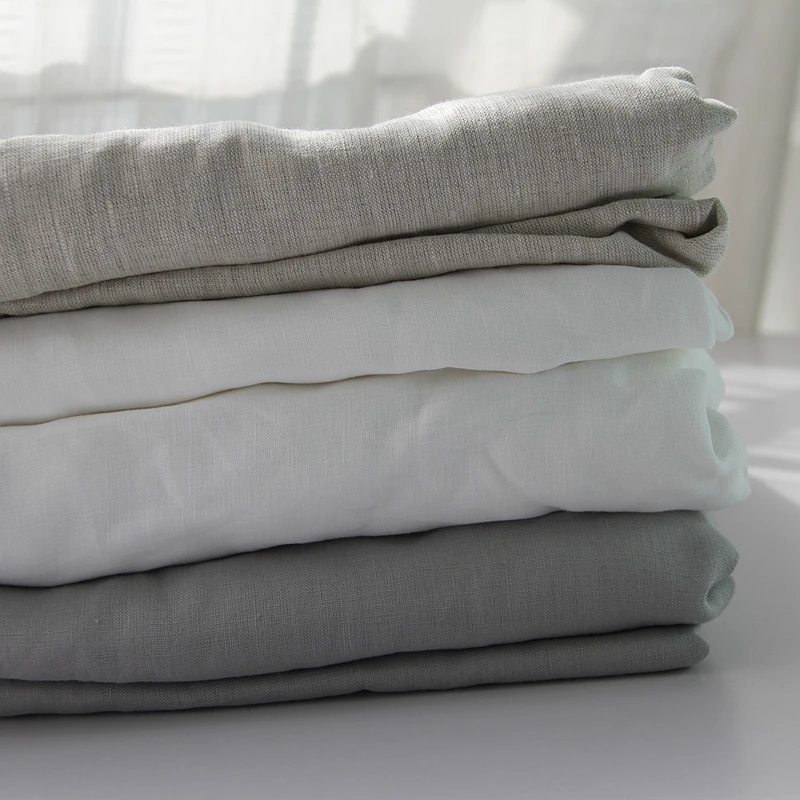 100% Linen Fitted Sheet with Elastic Band, Non Slip Adjustable Mattress Cover for Single Double King Queen Bed,140/160/200cm
