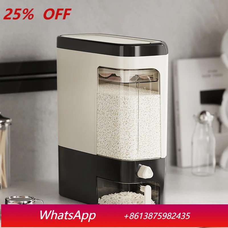 

LMM household seam-type pressing rice bucket kitchen moisture-proof and insect-proof storage box rice tank jar