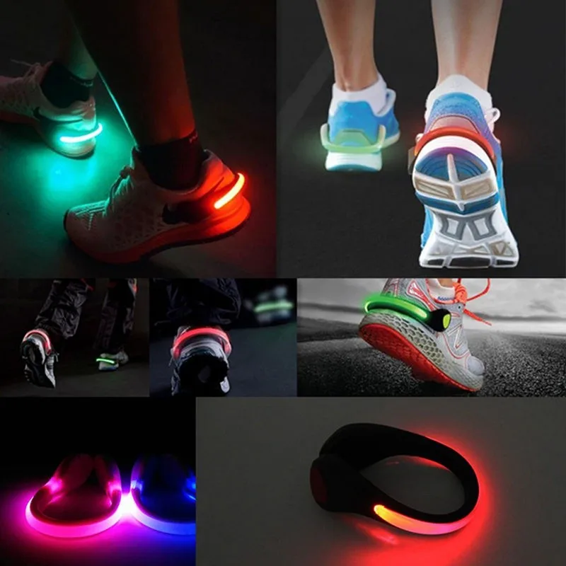 2/4/10PC Mini Shoe Clip Light Night Running Cycling Bicycle Safety Warning LED Luminous Strong Light Outdoor Sports Warning Lamp