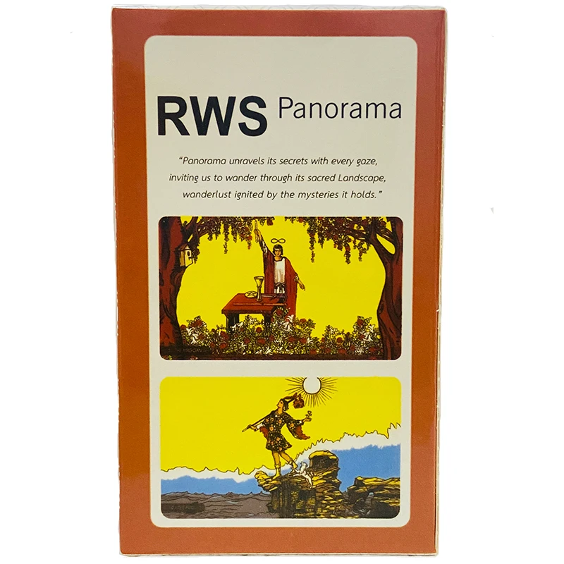 10.3*6cm RWS Panorama Tarot Cards A 78 Pcs Cards Deck When Wide Angle Lens Show You New Perspective of RWS