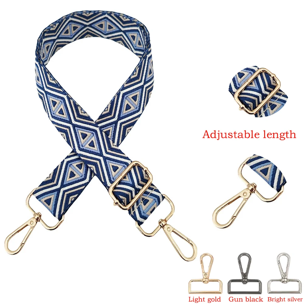 

3.8CM Nylon Shoulder Strap Diy Exquisite Embroidery Universal Fashionable Durable Precision Woven Diagonal Shoulder Strap