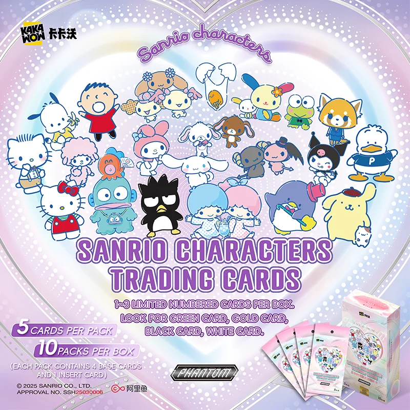 

Коллекционные карточки PHANTOM Sanrio с персонажами 2025 года