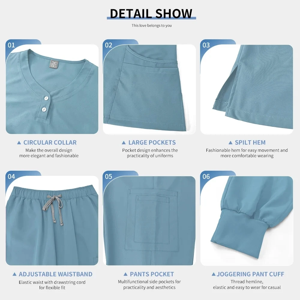 Scrubs Women Beauty SPA Uniform Pet Clinic Store Veterinary Dentistry Work Clothes Set High-quality Medical Nurse Uniform Unisex