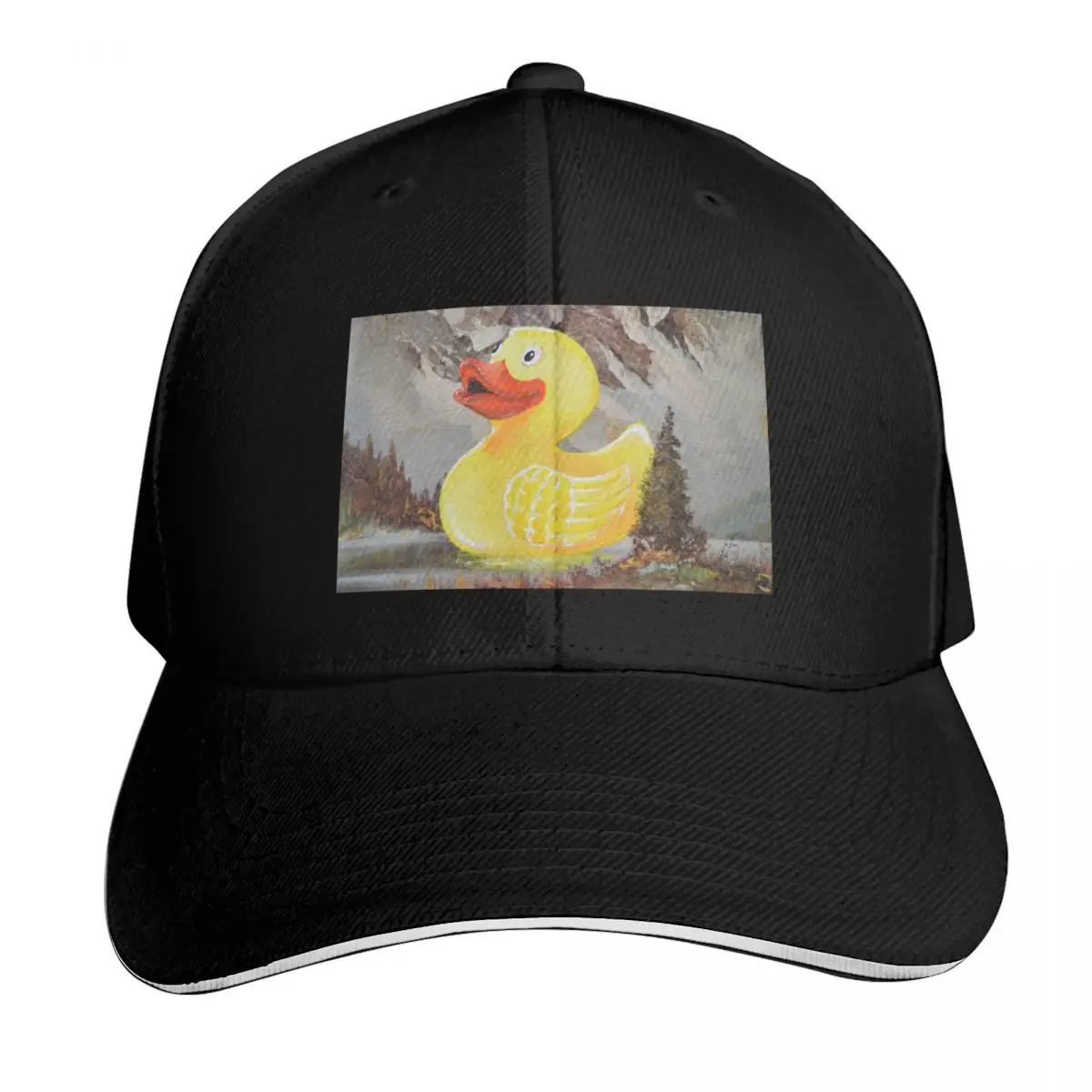 Duckie in the Rockies Baseball Cap Luxury man cap Wild Ball Hat fishing hat Sunscreen Baseball For Men Women's