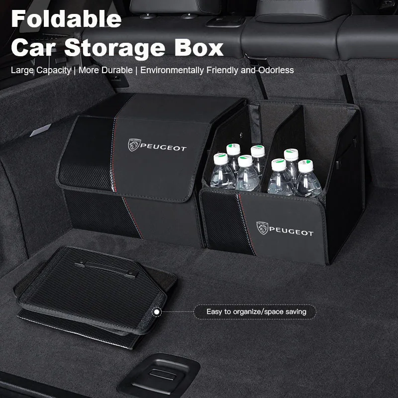 

Складной органайзер-коробка для багажника автомобиля, сумка для хранения инструментов, для Peugeot 208, 308, 206, 307, 207, 3008, 407, 508, 2008, 5008, 301, 406, 408, 607