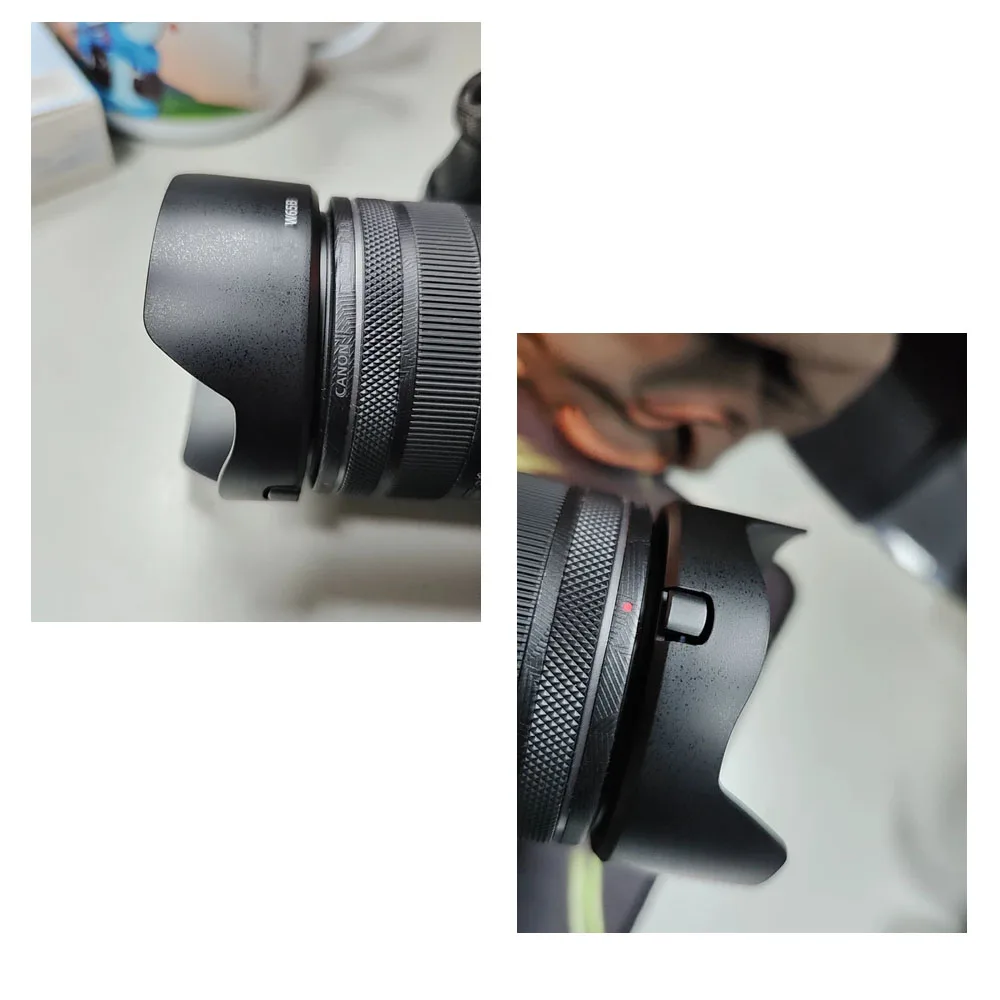 10 шт. EW-65B крышка объектива камеры EW65B для Canon EOSR R5 R6 R7 R8 R10 R50 RF 24 мм F1.8 MACRO IS STM 52 мм фильтр-объектив