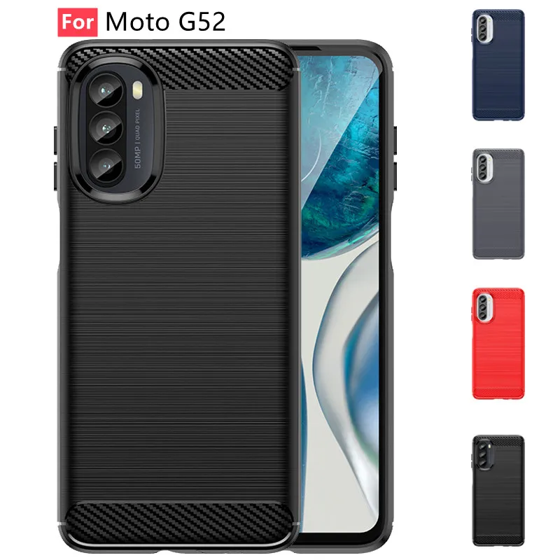 For Cover Motorola Moto G52 Case For Moto G52 Coque Original Soft TPU Case For Moto G60S E20 E30 E40 G10 G20 G30 G22 G52 Fundas