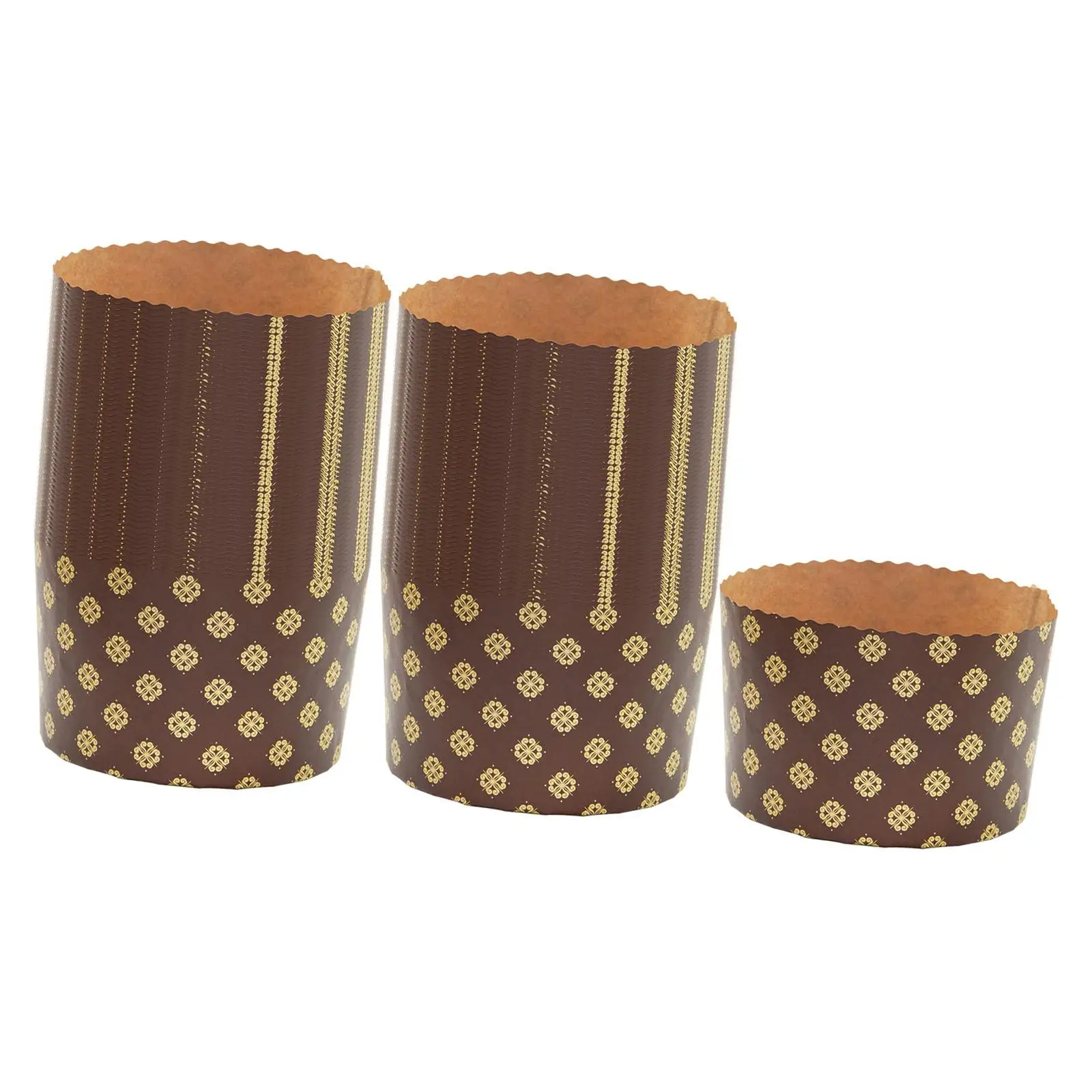 100x Muffin Baking Cups Baking Cup No Smell Nonstick Oilproof Easy to Use Panettone Paper Tray for Holiday Wedding Engagement