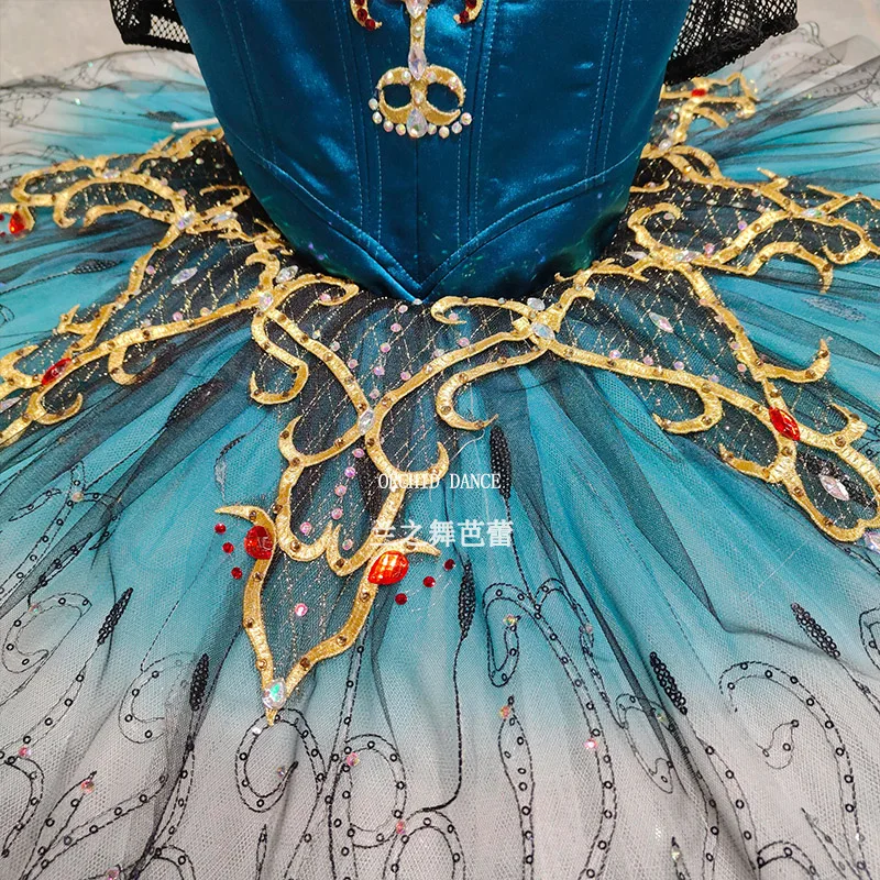 BT250672 Profesjonalne, szyte na miarę, w dowolnym kolorze, kostiumy baletowe tutu dla dzieci, dziewcząt, kobiet i dorosłych, niebieskie