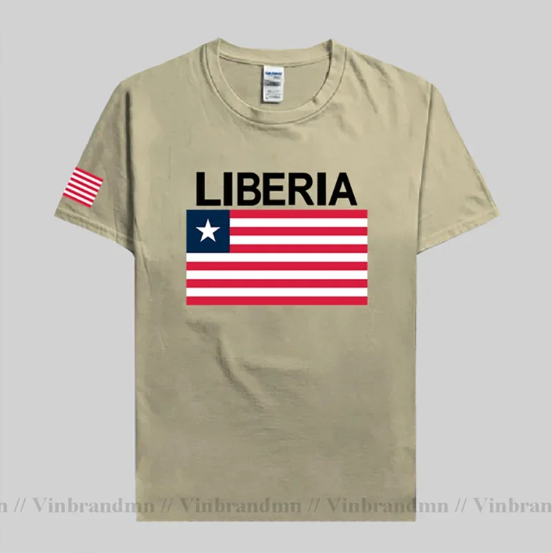 Liberia Liberian t shirt fashion 2023 jersey nation team 100% cotton t-shirt gyms clothing tees sporting tshirt LR LBR summer 02