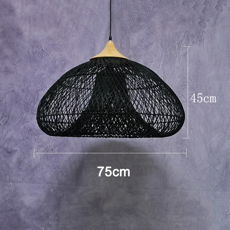 Zuidoost-Aziatische rotan hanglamp Hoge kwaliteit plafondlamp Eetkamer Restaurant rieten lichtarmatuur Loft ophanging