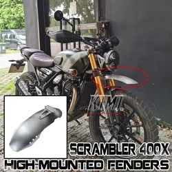 FOR Triumph Scrambler400X Motorcycle High Mud Tile Modified Climber Off-Road Fender Front Fork Guard Modification Accessories