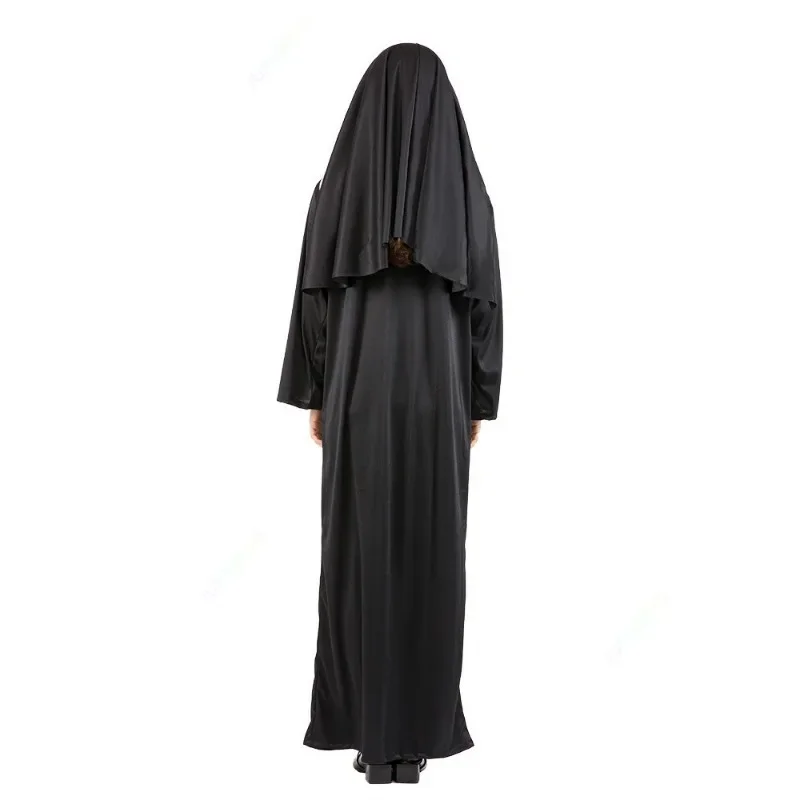 Costumi cosplay da prete per uomini di Halloween per vestiti da donna Carnevale suora abiti lunghi abbigliamento da chiesa religiosa cattolica missionario