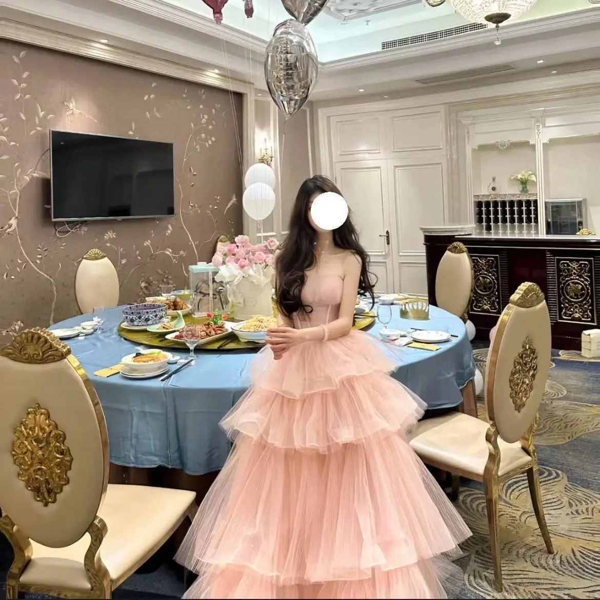 

Платье на день рождения для взрослых, роскошное свадебное платье, тюлевая юбка принцессы из волокна, корейская свадебная юбка Sle ort Sve...