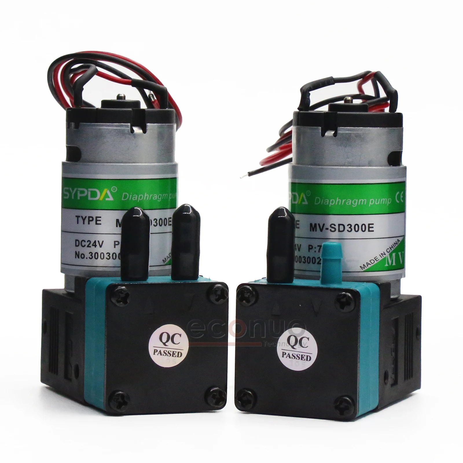 

Spyda MV-SD300E Micro Diaphragm Pump 24VDC Resistant Water Pump for Solvent Printers, Laboratory Analytical