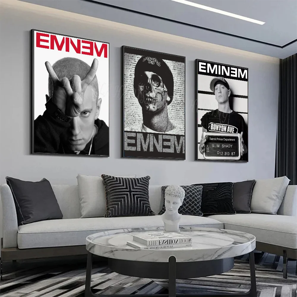 مغني الراب الأمريكي ايمينيم ملصق ملصق فني طباعة بار أثاث غرفة المعيشة ديكور