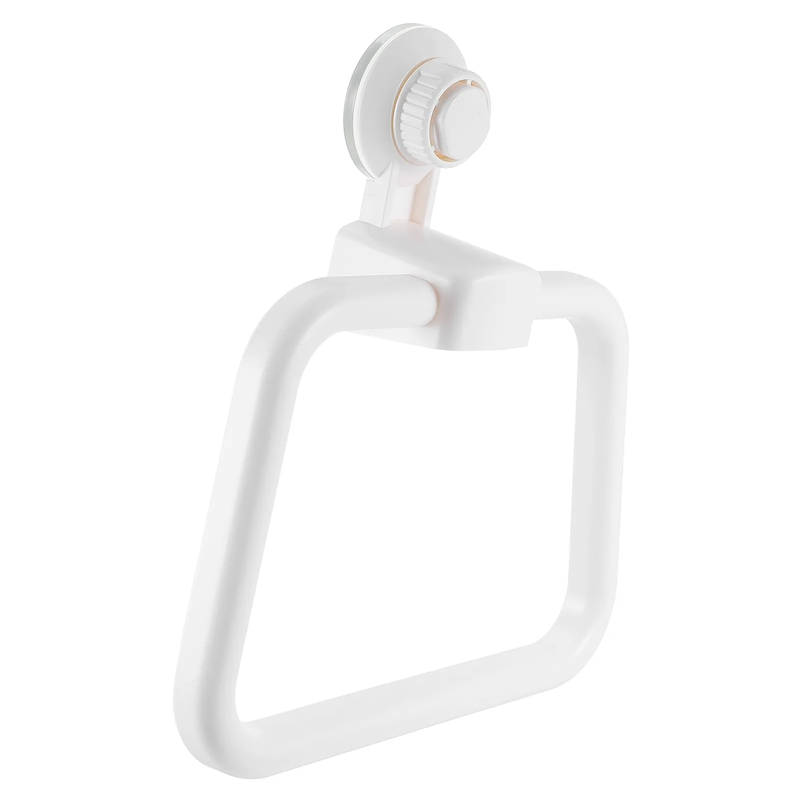 

Suction Cup Towel Rack Premium PVC ABS Material Traceless Wall Mount Towel Ring Heavy Duty Bathroom Kitchen Lavatory Organizer