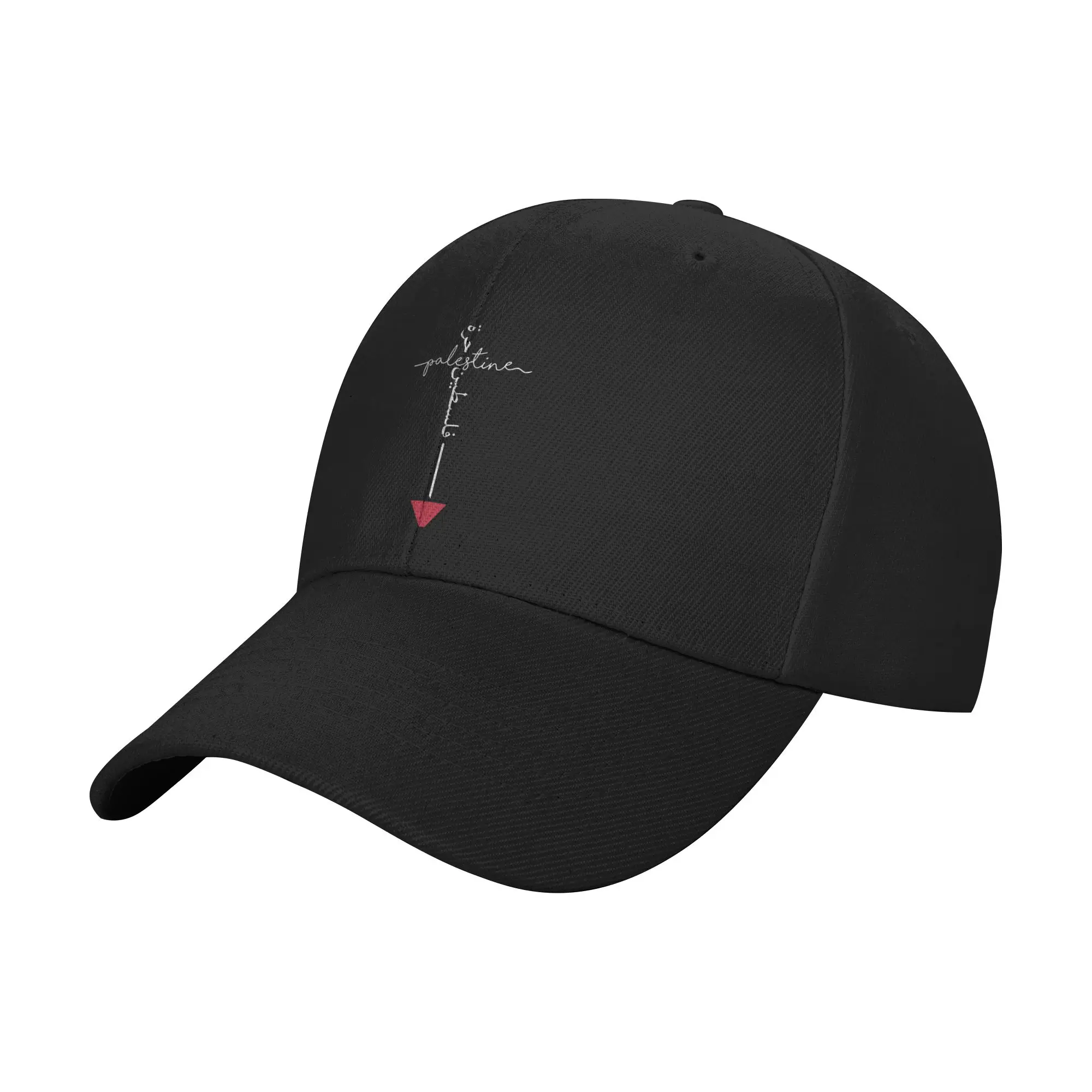 Fashion Arabic Font Palestinian Flag Curved Brim Baseball Cap Couples Cap Women's