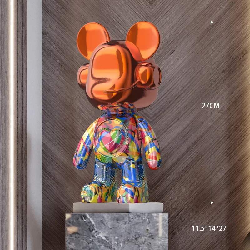 

New San Francisco 27cm/35cm Luxury Resin DJ Bear Series Decorations, Office Tables, Wine Cabinets, Fashionable Decoration