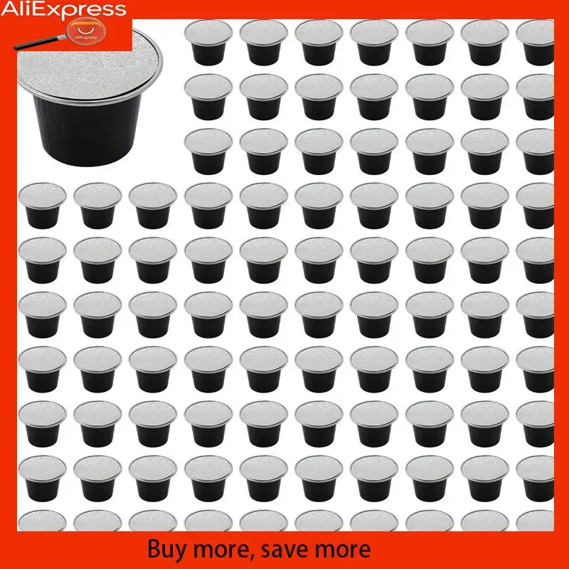 

A67Z 150 комплектов многоразовых кофейных капсул, чашка, одноразовые кофейные капсулы, упаковка, принадлежности для кафе для Nespresso, черный