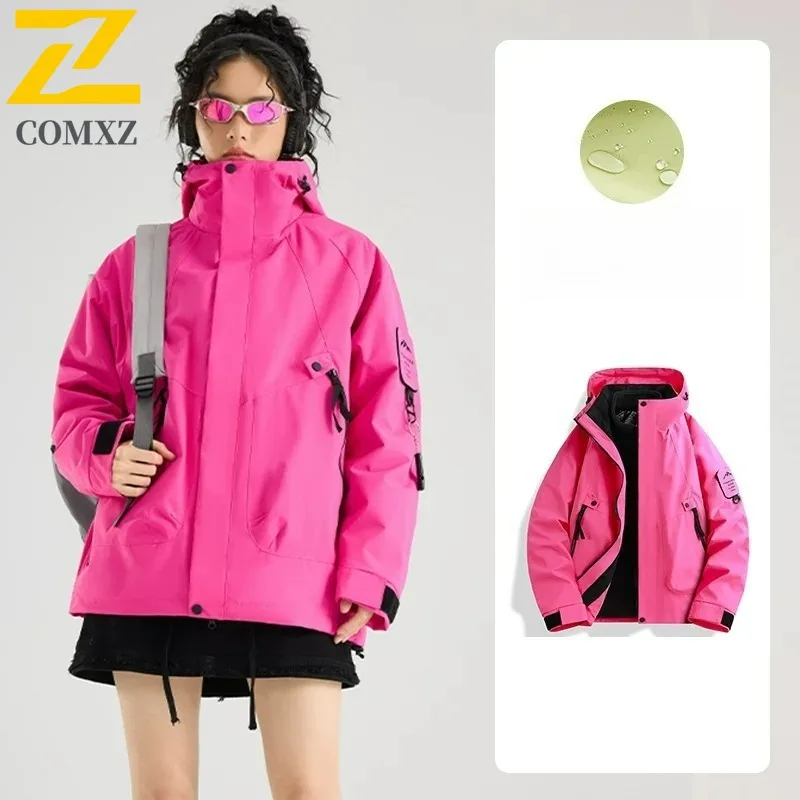 

COMXZ Мужская куртка Новое уличное альпинистское морозостойкое теплое пальто премиум-класса с капюшоном для путешествий ветрозащитная легкая зимняя одежда