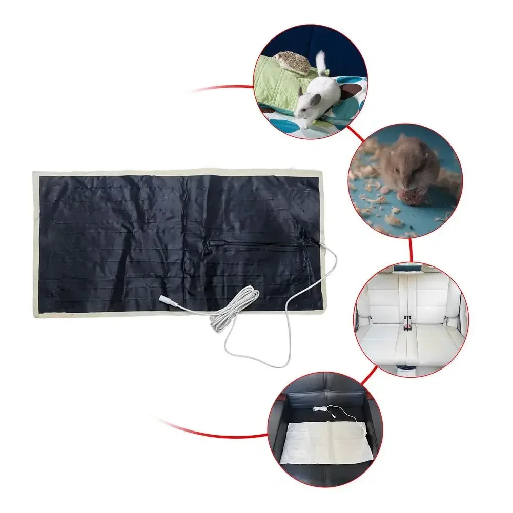 12V Folding Electric Heating Pad Heating Film Warm Heated Sheet for Seat Pad Cushion Pet Warm Bed Mat Seat Cushion Heater