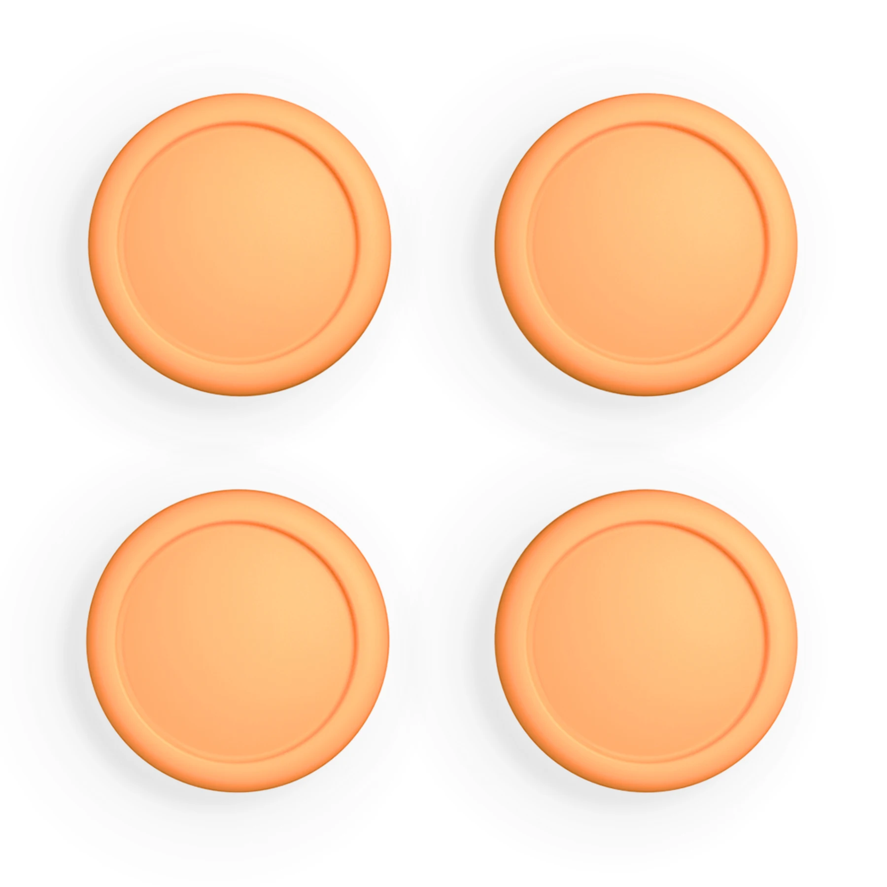 PlayVital tapas de Joystick de Color sólido para NS, tapas de Thumb Stick para Switch Lite Joycon, agarre de pulgar para Switch OLED-amarillo albaricoque