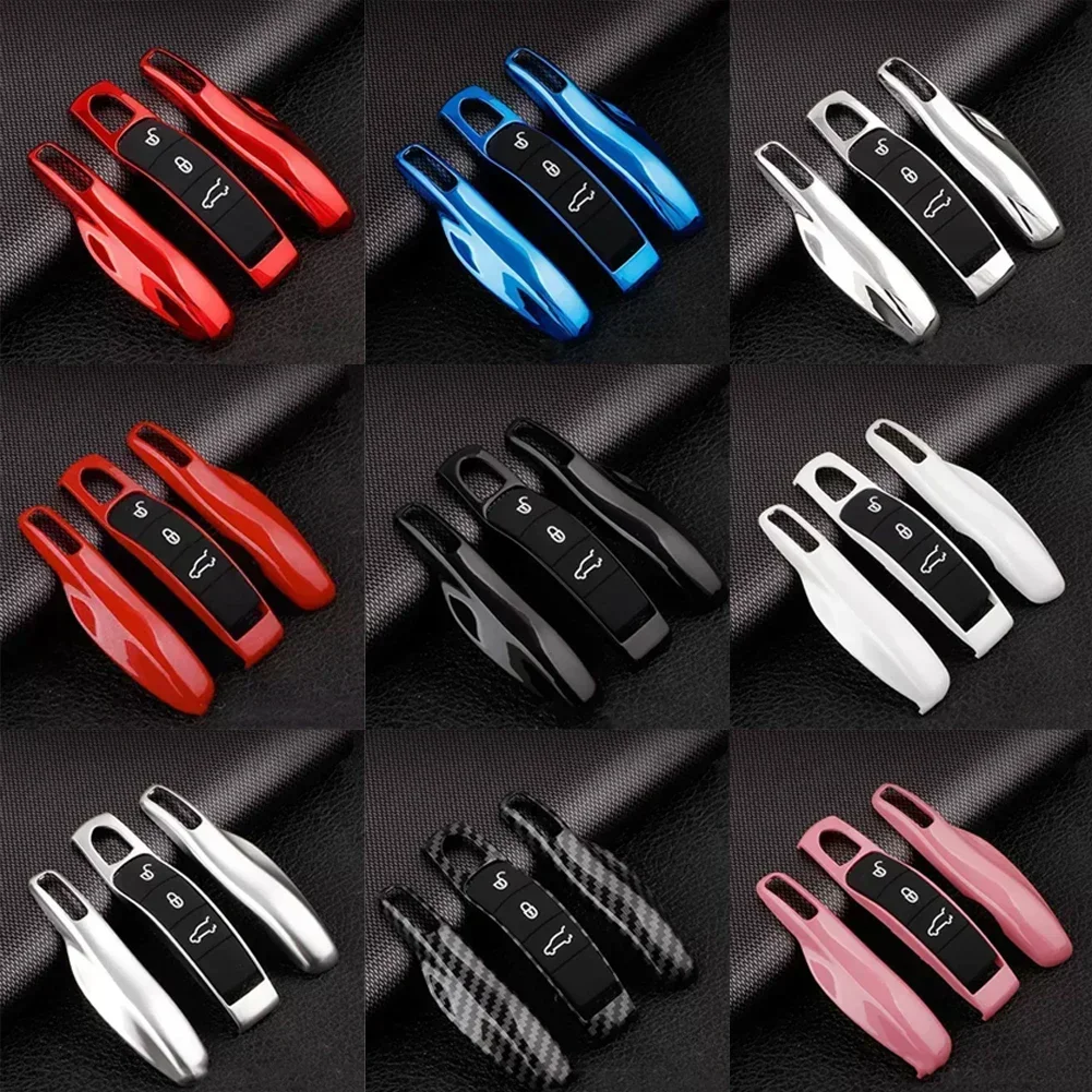 For Porsche Panamera Spyder Carrera Macan Boxster Cayman Cayenne 911 970 981 991 Car Smart Remote Key Case Covers Set Shell