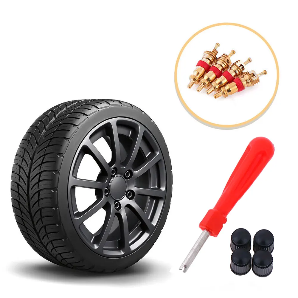 

1 Set Car Bicycle Slotted Handle Tire Valve Stem Core Remover Screwdriver Tire Repair Install Tool Car Accessories Bus Truck