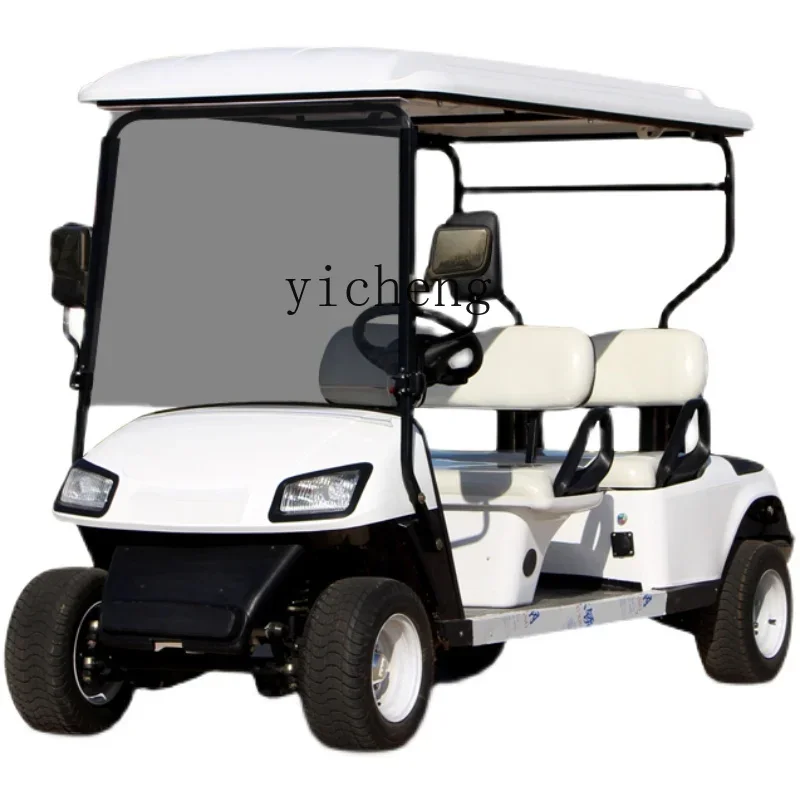 

ZC electric sightseeing car four-wheel 4-8 seat golf cart patrol battery car in tourist attractions