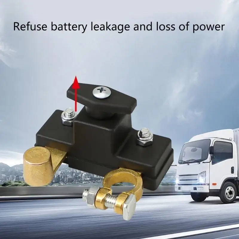 

M76E Battery Isolator Switch Copper Construction for Enhances Conductivity Durability Quick Power Isolation In Vehicles