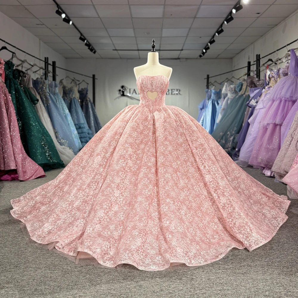 

Pleating Quinceanera Dresses for 15 Strapless Lace up vestidos de 15 quinceañera 2026 Popular Design Lace Up Back Customized